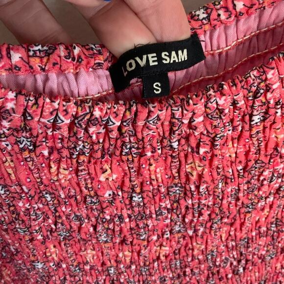 Love Sam Maxi Dress Size M Boho Smock Top Multicolor Bali‎ Summer Lined Flowy - Picture 2 of 6